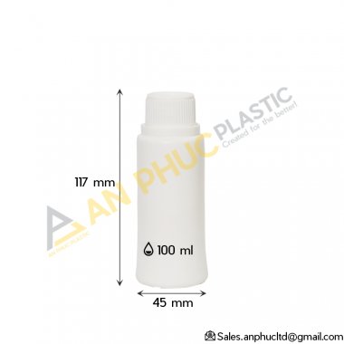 CHAI HDPE TRẮNG 100 ML - 01